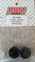 RS-118S RevoSlot Marcos Rear Wheels "WIDE" + sponge tires X2